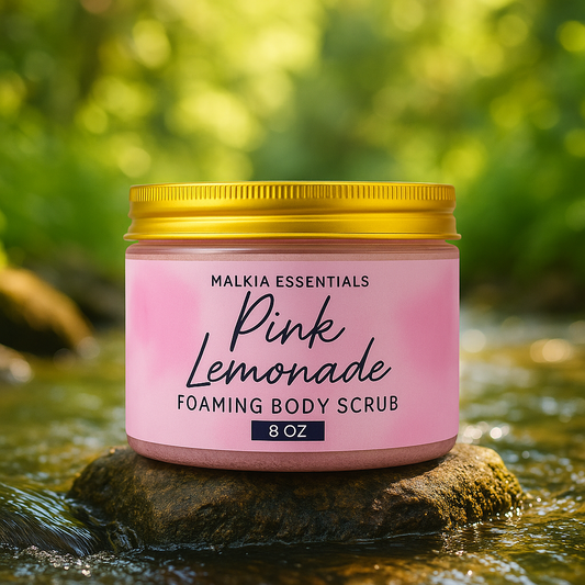 Vegan Pink Lemonade Sugar Scrub, Hydrating Scrub, Exfoliating Sugar Scrub For Dry Skin & Dark Marks